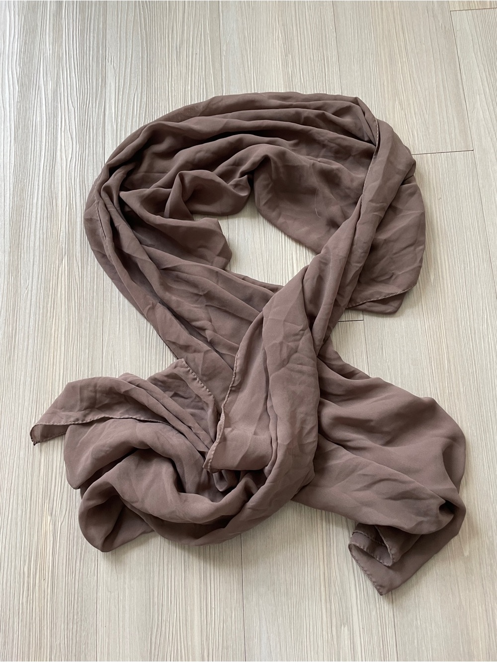 Lightweight Chiffon Mocha Brown Women's 70 inch Scarf